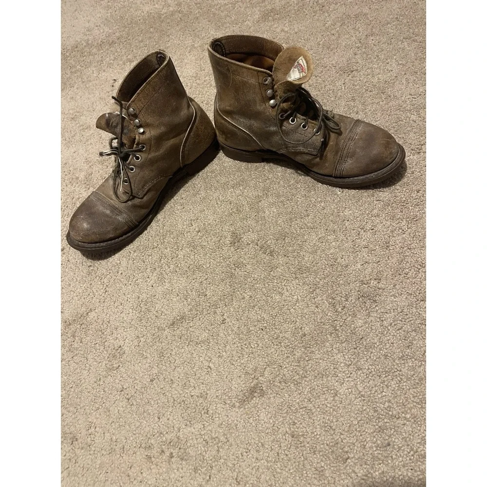 Red Wing Iron Ranger 8113 Hawthorne Muleskinner roughout boot, mens 10EE